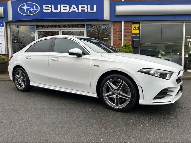 Image for 2021 Mercedes-Benz A Class 250 AMG LINE E-Hybrid Auto in Ice-White & Black Detail - Top Trade-in & Great Finance Deals - Approved C&R Warranty