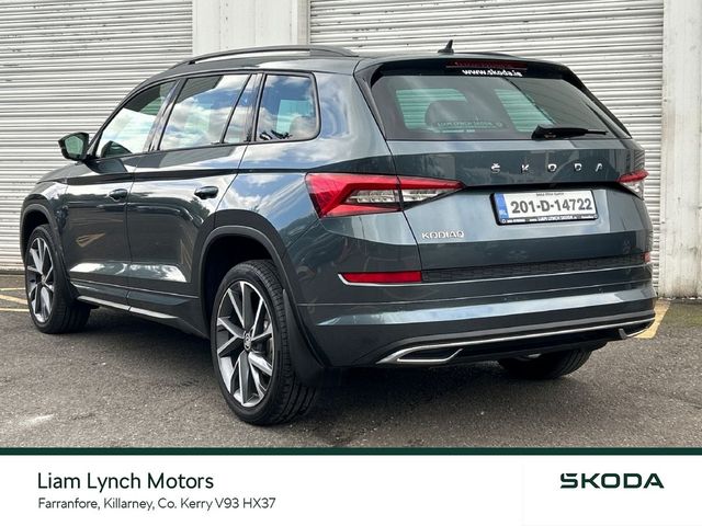 Image for 2020 Skoda Kodiaq SPORTLINE 2.0 TDI 150 BHP DSG *WITH ADAPTIVE CRUISE CONTROL, UPGRAED 20"VEGA ALLOY WHEELS AND ALARM*