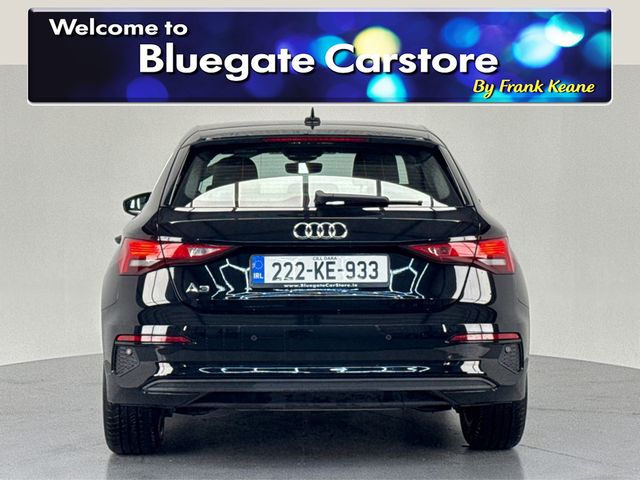 Image for 2022 Audi A3 SPORTBACK 30 TFSI 110HP ATTRACTION**DIGITAL DASH**MULTIFUNCTIONAL STEEIRNG WHEEL**KEYLESS START**TOUCH SCREEN MEDIA DISPLAY**APPLE CARPLAY**AIR CONDITIONING**FINANCE AVAILABLE**