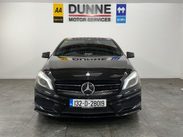 Image for 2013 Mercedes-Benz A 180 **AMG **CRUISE CONTROL **REVERSING CAMERA **ELECTRIC MEMORY SEATS **FRONT AND REAR PARKING SENSORS **HALF LEATHER HALF ALCANTARA BUCKET SEATS **MULTI FUNCTION STEERING WHEEL **MULTI FUNCTION CENTRE