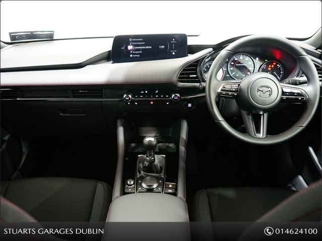 Image for 2026 Mazda Mazda3 E Skyactiv G 140PS 6MT HOMURA*PRE REG SPECIAL*SAVE €4, 460 OFF NEW*@ MAZDA SOUTH DUBLIN, *AVAILABLE FOR IMMEDIETE DELIVERY*KEYLESS, HEADS UP, NAV, TRAFFIC SIGN RECOGNITION, REAR CAMERA, ADA
