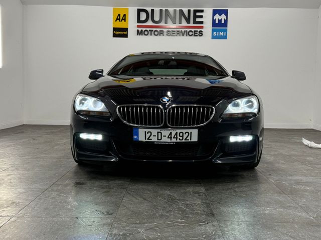 Image for 2012 BMW 6 Series **640D**M-SPORT**GRAN COUPE**5SEATS**PAN ROOF**270 CAMERA**19"ALLOYS**LEATHER DASH**FULLY ELECTRIC MEMORY SEATS**HEATED SEATS**SAT NAV**2 KEYS**XENON HEADLAMPS**MULTIFUNCTION STEERING WHEEL**