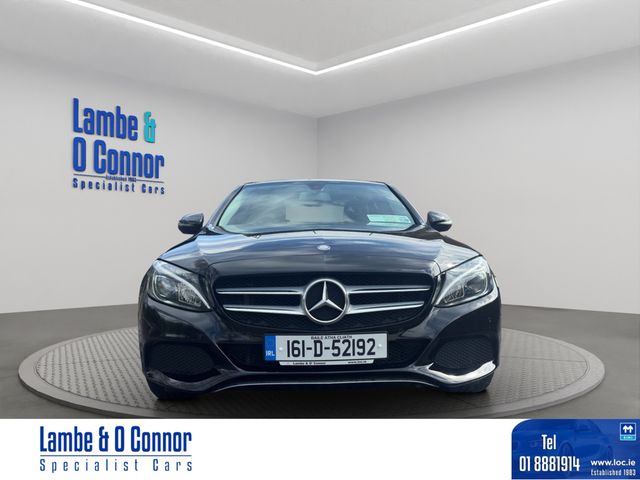 Image for 2016 Mercedes-Benz C Class C 220 D SPORT AUTO * OBSIDIAN BLACK / BLACK LEATHER * REAR-VIEW CAMERA * SAT NAV * HEATED SPORTS SEATS * SERVICE HISTORY * 