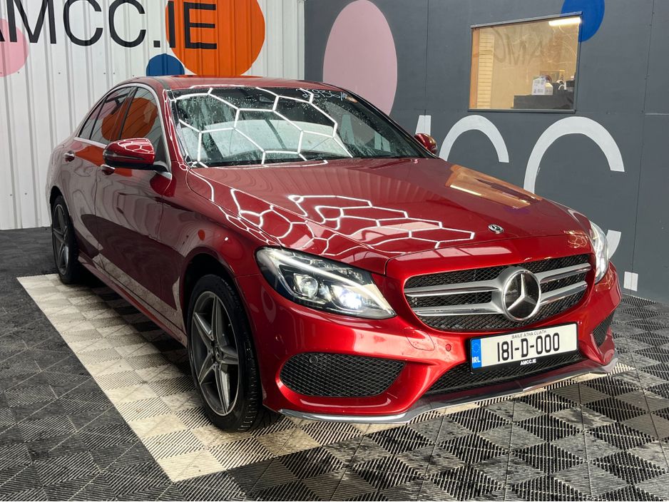 Image for 2018 Mercedes-Benz C Class €23950! 2018 MERCEDES C CLASS C220D AUTOMATIC AMG-LINE / 66K KMS / HEATED BLACK LEATHER INTERIOR