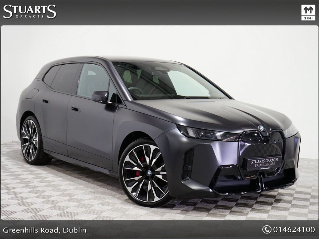 Image for 2026 BMW iX BMW IX M-SPORT 45 PRO: FROZEN DEEP GREY II METALLC, 23” ALLOYS, COMFORT ENTRY, HEADS-UP, ICONIC GLO GRILL