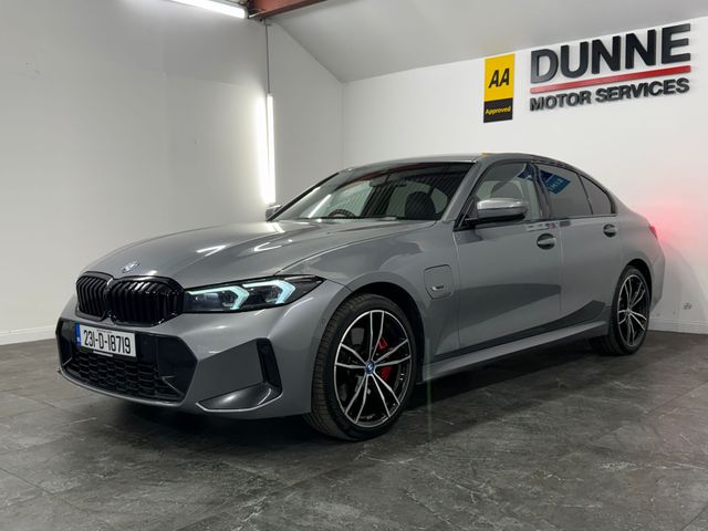 Image for 2023 BMW 3 Series **330E**M SPORT**292BHP**LCI HEADLIGHTS AND TAILIGHTS**WRAP AROUND DIGITAL DASH**APPLE CARPLAY**19'' DIAMOND CUT WHEELS**AMBIANT INTERIOR LIGHTING**HEATED HALF ALCANTARA HALF LEATHER SEATS**