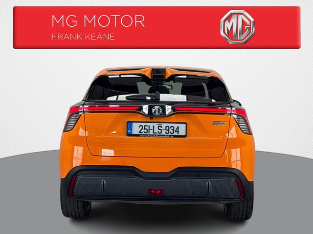 Image for 2025 MG MG4 ELECTRIC LR - EXCLUSIVE- 64KWH LR**DIGITAL DASH**MULTIFUNCTIONAL STEERING WHEEL**APPLE CARPLAY ANDROID AUTO**REVERSE CAMERA**KEYLESS START**HEATED HALF LEATHER INTERIOR**FINANCE ARRANGED**