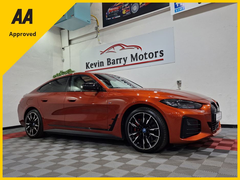 Image for 2023 BMW i4 M50 540BHP AUTOMATIC **ONE OWNER / 19" ALLOYS / DRIVING ASSISTANT PRO / ELECTRIC BOOTLID / FULL OYSTER LEATHER / HARMAN KARDON SOUND / M SEATBELTS / 360 DEGREE CAMERA / WIRELESS PHONE CHARGING**
