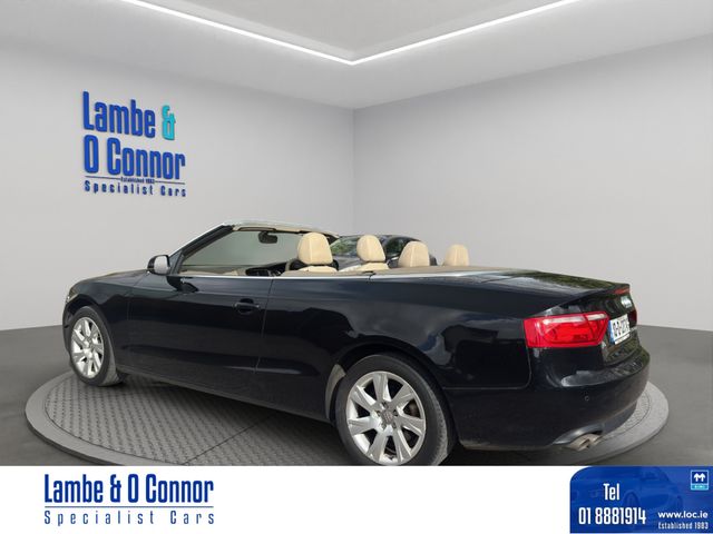 Image for 2010 Audi A5 CABRIOLET 2.0 TDI SE * BLACK / CREAM LEATHER * SERVICE HISTORY * NEW T/BELT *BEST AVAILABLE *