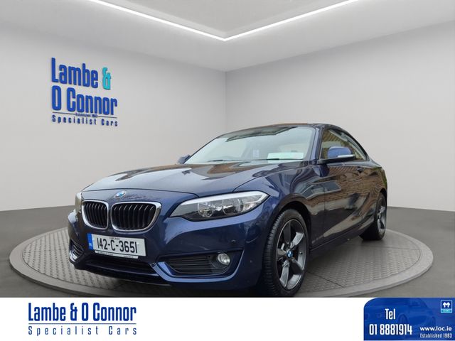 Image for 2014 BMW 2 Series 218D SE COUPE * BLUE MET / CREAM LEATHER * VERY LOW KMS * BMW SERVICE HISTORY * BEST AVAILABLE * 