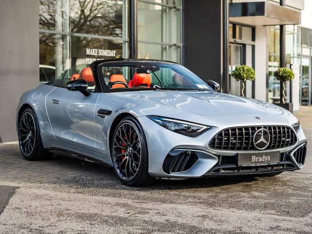Image for 2023 Mercedes-Benz SL Class AMG SL55 V8 Bi-Turbo 4Matic Premium Plus--Upgraded Alloy Wheels, Night Pack, Burmester Sound, Memory Seats, Heads-Up Display, Carbon Trim, and More