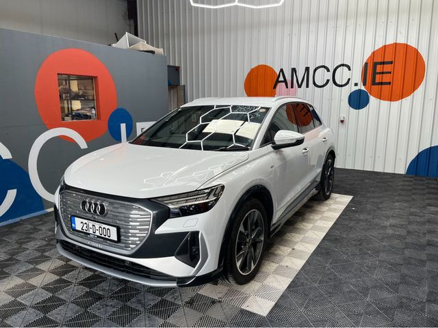 Image for 2023 Audi Q4 e-tron €33950 2023 AUDI Q4 E-TRON 40S LINE AUTOMATIC / CRUISE CONTROL / 360° CAMERA / HEATED SEATS / PADDLE SHIFTERS / AMBIENT LIGHTS / APPLE CARPLAY AND MORE