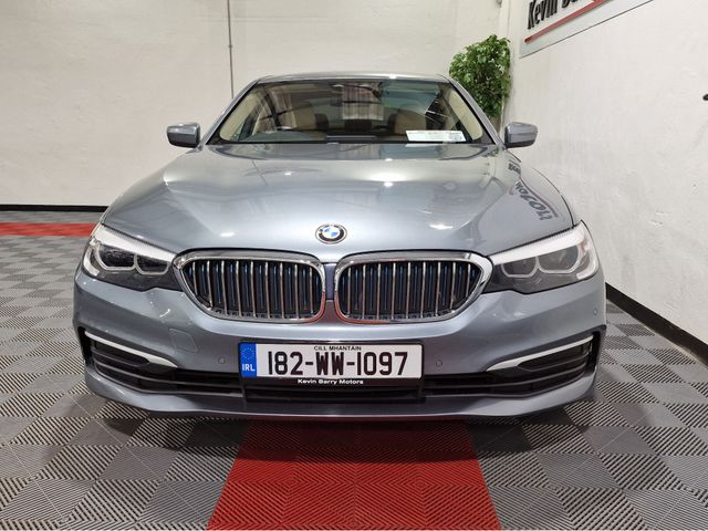 Image for 2018 BMW 5 Series 530E SE (PLUG IN HYBRID) AUTOMATIC **VERY LOW MILEAGE / 18" ALLOY WHEELS / BLUETOOTH INTEGRATION / CRUISE CONTROL / CANBERRA BEIGE DAKOTA LEATHER / HEATED FRONT SEATS / SAT NAV / REAR TINTED GLASS**