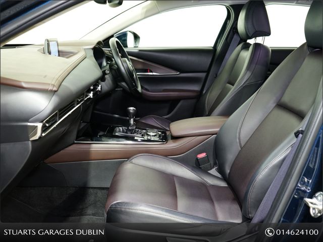 Image for 2020 Mazda CX-30 M Hybrid GT 4DR 2.0 PETROL 122PS GT DEEP CRYSTAL BLUE WITH BLACK LEATHER* LEATHER ELECTRIC HEATED MEMORY SEATS, ELECTRIC TAILGATE, HEADS UP, SAT NAV, DUAL ZONE CLIMATE, CARPLAY / ANDROID AUTO, 2 X U