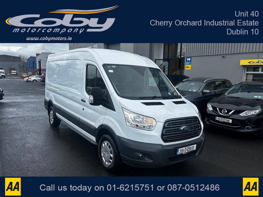 Image for 2020 Ford Transit 350L TRND 2.0 130PS RWD 3DR. €15950 Plus VAT, New DOE With Purchase, Cruise Control, Air Conditioning &amp; Heating, MFSW, Bluetooth, Handsfree, Front &amp; Rear Parking Sensors, Full Electrics, 2x 
