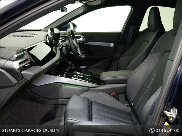 Image for 2026 Audi A5 **ONLY 400KM** A5 S/LINE QUATTRO TFSIe PHEV. FIRMAMENT BLUE METALLIC WITH FULL BLACK LEATHER, 19” ALLOYS, 25.9kw BATTERY GIVING 110KM OF EV RANGE 