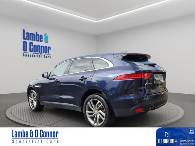 Image for 2017 Jaguar F-Pace 2.0 D AWD PRESTIGE AUTO * BLUE MET / CREAM LEATHER * PAN ROOF * SERVICE HISTORY * 
