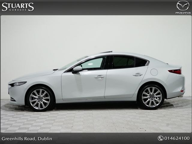 Image for 2026 Mazda Mazda3 SKYACTIV X 186ps EXCLUSIVE LINE, DEMO SPECIAL, SAVE €4, 300 OFF NEW!*REAR CAMERA, SUNROOF, WIRELESS CHARGER, PRIVACY GLASS, 18 INCH CHROME ALLYS, KEYLESS, HEADS UP, NAV, TRAFFIC SIGN RECOGNITION, 