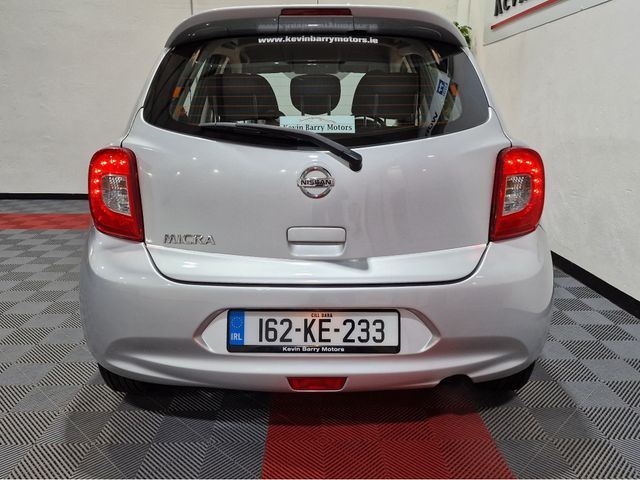 Image for 2016 Nissan Micra 1.2 SV 80BHP 5 SPEED MANUAL **ORIGINAL IRISH CAR / VERY LOW MILEAGE / ALLOY WHEELS / AIR CONDITIONING / BLUETOOTH INTEGRATION / CRUISE CONTROL / CENTRE ARMREST / KMH SPEEDO / NCT 10|2026**