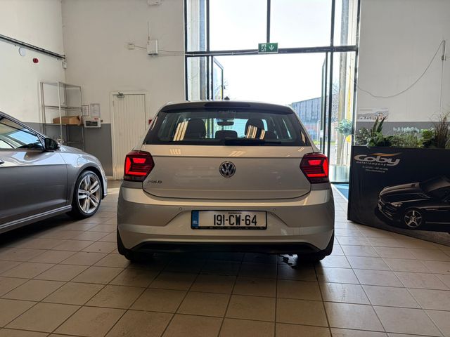 Image for 2019 Volkswagen Polo COMFORTLINE 1.0 MANUAL 5SPEED 65HP 5DR. NCT & Tax, Alloy Wheels, Air Conditioning, Rear Parking Sensors, Cruise Control, Mirror Link, MFSW, Bluetooth, Full Electrics and much more.
