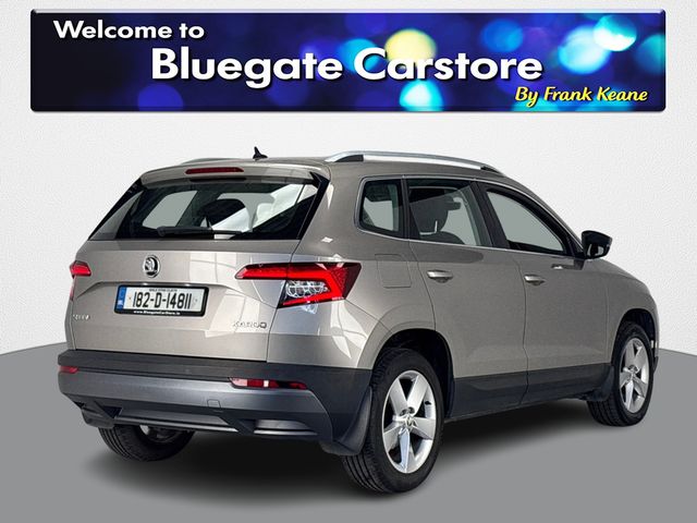 Image for 2018 Skoda Karoq AMBITION 1.6 TDI 116HP**BLACK CLOTH INTERIOR**MULTIFUNCTIONAL STEERING WHEEL**TOUCH SCREEN MEDIA DISPLAY**PARKING SENSORS**APPLE CARPLAY**DUAL CLIMATE CONTROL**ELECTRIC HANDBRAKE**FINANCE ARRANGED**