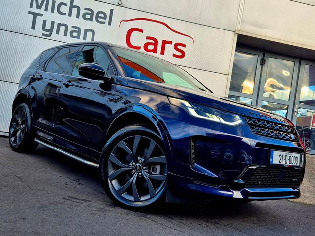 Image for 2021 Land Rover Discovery Sport R-Dynamic P300e Automatic, AWD, Panoramic roof, Black & Beige Leather, Grey 20" Alloys, Reverse Camera, Blind Spot Detection, Side Steps