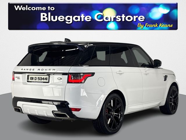 Image for 2019 Land Rover Range Rover Sport 2.0 P400E HSE**NEW NCT**NEW 22" GLOSS BLACK ALLOYS**PANORAMIC ROOF**BLACK LEATHER INTERIOR**FRONT HEATED SEATS**KEYLESS START**APPLE CARPLAY**REVERSE CAMERA**ELECTRIC TAILGATE**FINANCE ARRANGED**