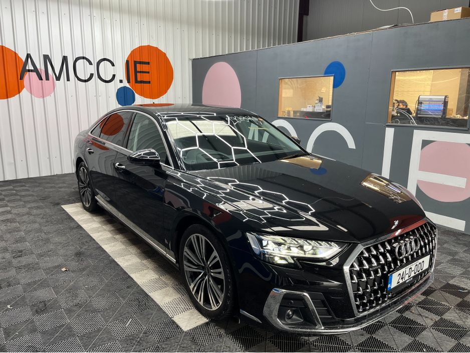 Image for 2024 Audi A8 €79950 2024 AUDI A8 PHEV 60 TFSI E QUATTRO 3.0 / CRUISE CONTROL / 360° CAMERA / ELECTRIC MEMORY & HEATED REAR & FRONT SEATS / AMBIENT LIGHTS / PANORAMIC SUNROOF / PADDLE SHIFTERS AND MUCH MORE