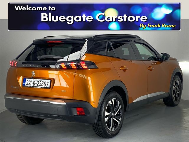 Image for 2022 Peugeot 2008 136BHP 50 KWH 4DR AUTO GT LINE**HALF LEATHER HALF CLOTH INTERIOR**FRONT HEATED SEATS**TOUCH SCREEN MEDIA DISPLAY**BLUETOOTH**SATNAV**REVERSE CAMERA**PARKING SENSORS**DRIVE MODES**ISOFIX**