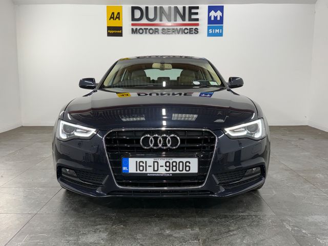Image for 2016 Audi A5 **SPORTBACK ULTRA MODEL **MULTI FUNCTION STEERING WHEEL **ADAPTIVE CRUISE CONTROL **HEATED SEATS **MULTI DRIVE MODE **MULTI FUNCTION CENTRE CONSOLE **AUTO LED LIGHTS **AUTO WIPERS **FULLY ELECTRIC SEA
