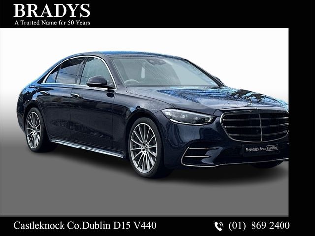 Image for 2024 Mercedes-Benz S Class S 450e AMG Line--Panoramic Sunroof, Nappa Leather, 20" Multispoke Alloys, Burmester Sound, Airmatic Suspension, Driver Assistance Pack, Memory Package, Urban Guard