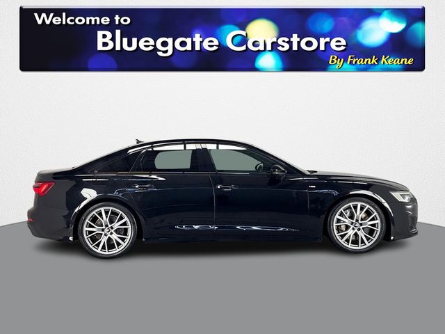 Image for 2022 Audi A6 2.0 TFSI 50 E QTR BLACK EDITION **FULL BLACK LEATHER INTERIOR**APPLE CARPLAY**ANDROID AUTO**HEATED FRONT SEATS**DRIVE MODE SELECT**REVERSE CAMERA**PARKING SENSORS**USBC CHARGING PORTS**