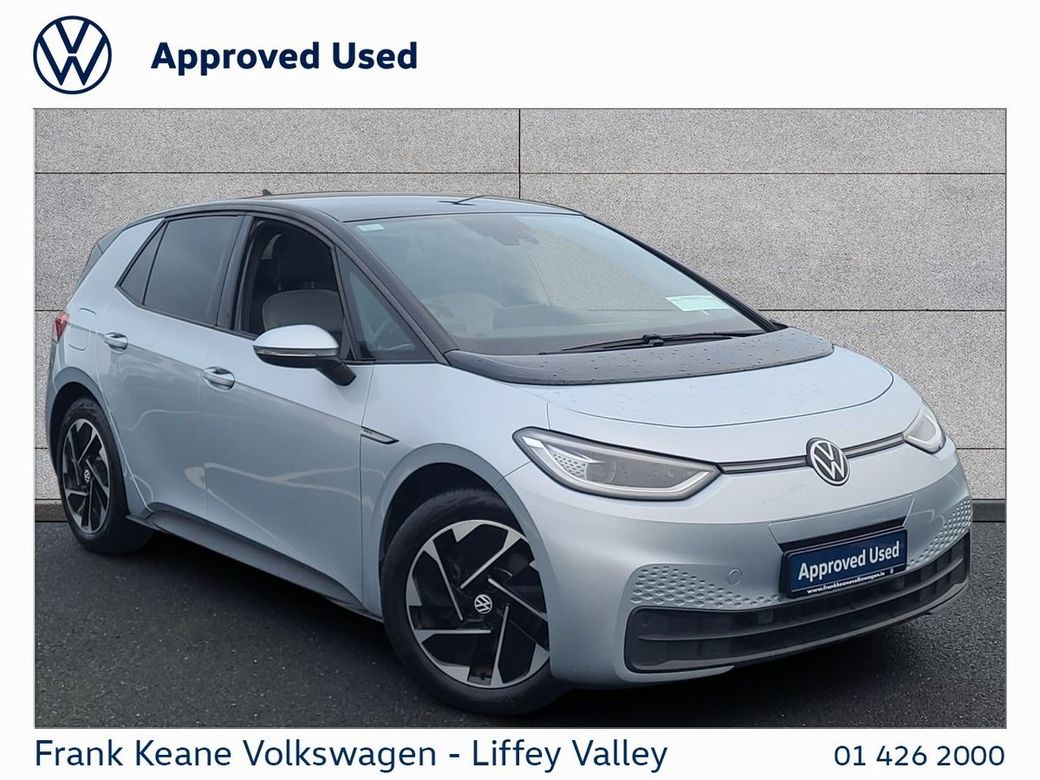 Image for 2021 Volkswagen ID.3 58KWH FAMILY 145HP *DUE SOON* *SILVER* *PANORAMIC GLASS ROOF* *IQ HEADLIGHTS* *18" ALLOYS* *PRIVACY GLASS* *HEATED SEATS* *BATTERY CERTIFIED* *PCP FINANCE AVAILABLE*