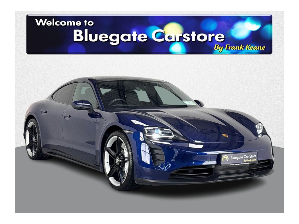 Image for 2023 Porsche Taycan 4X2 WITH £15, 000 ADD ONS**PANORAMIC ROOF**HEATED LEATHER SEATS**21"MISSION E WHEELS**REVERSE CAMERA**APPLE CARPLAY** PERFORMANCE BATTERY PLUS**SURFACE COATED BRAKE CALLIPERS**SPORT DESIGN PACKAGE**