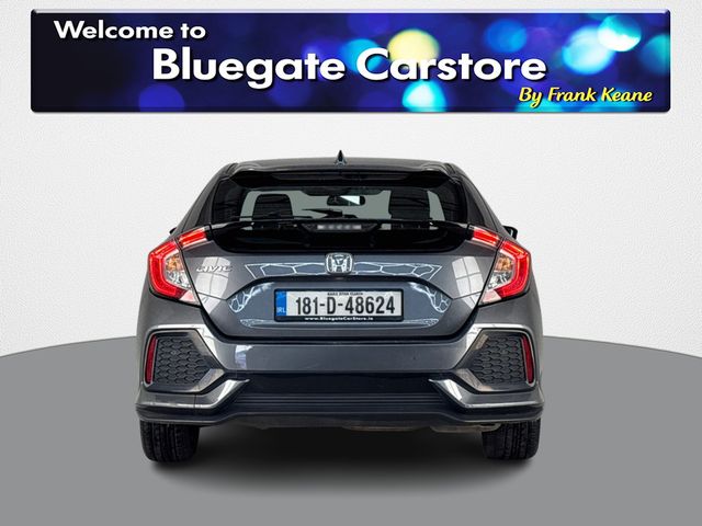 Image for 2018 Honda Civic 1.0 VTEC**BLUETOOTH MEDIA**PARKING SENSORS**SEMI DIGITAL DASH**CRUSIE CONTROL**LANE ASSIST**MULTIFUNCTIONAL STEERING WHEEL**ELECTRIC WINDOWS**COLLISION AVOIDANCE SYSTEM**AUTO HOLD**FINANCE AVAILABLE