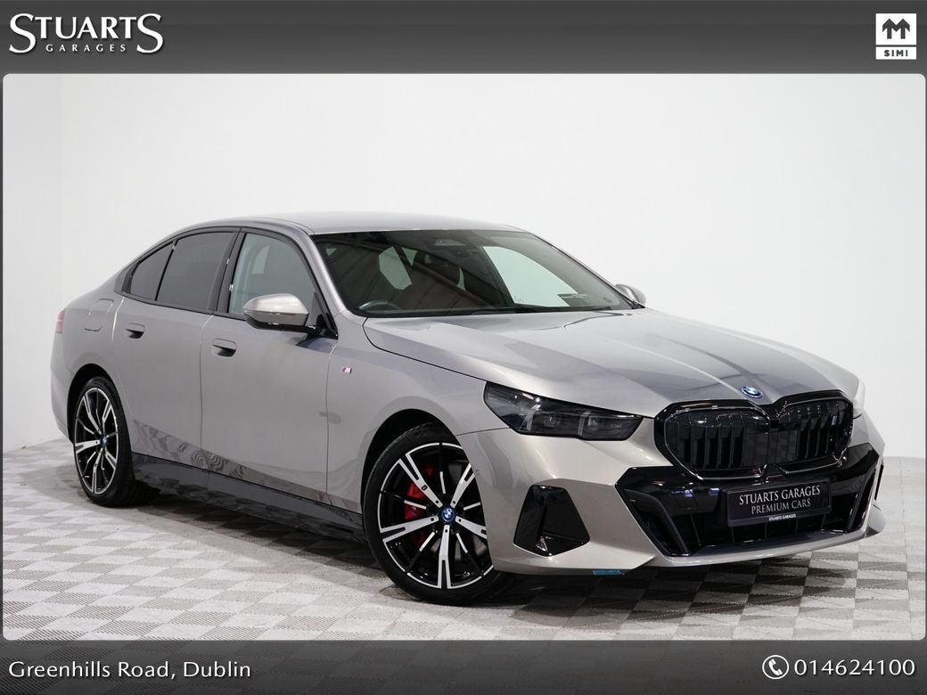 Image for 2024 BMW i5 EDRIVE 40 M SPORT, PRO PACK, 20” STAR ALLOYS, OXIDE GREY METALLIC WITH QUILTED BURGUNDY LEATHER*