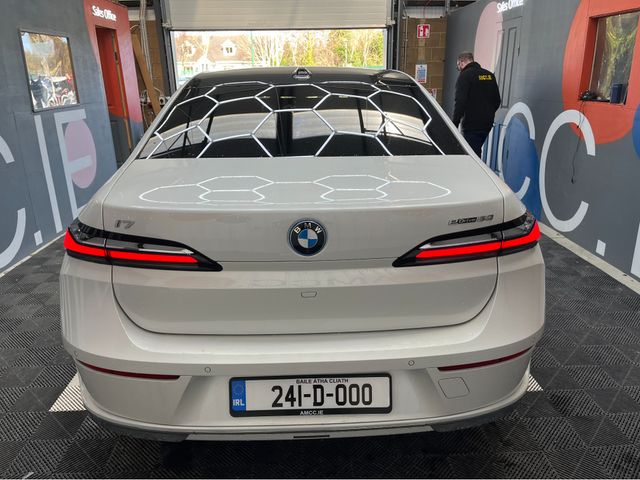 Image for 2024 BMW i7 €79950 2024 BMW I7 EDRIVE 50 EXCELLENCE 98% SOH / CRUISE CONTROL / 360° CAMERA / ELECTRIC MEMORY MASSAGING & HEATED FRONT & REAR SEATS / AMBIENT LIGHTS / AUTOMATIC DOORS / PANORAMIC SUNROOF/CARPLAY