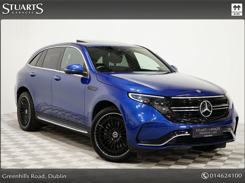 Image for 2023 Mercedes-Benz EQC *PREMIUM PLUS* 400 AMG LINE: SPECTRAL BLUE METALLIC, ARTICO LEATHER, SUNROOF, 360 CAMERA, HEADS UP DISPLAY, 21” DIAMOND CUT TURBINE ALLOYS, KEYLESS