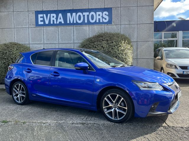 Image for 2016 Lexus CT 200h F-SPORT AUTOMATIC HYBRID 1.8 PETROL //LOW MILES//HIGH SPEC//SUNROOF//FULL ELECTRIC LEATHER SEATS//HEATED SEATS AND STEERING WHEEL//REVERSE CAMERA//KEYLESS ENTRY//