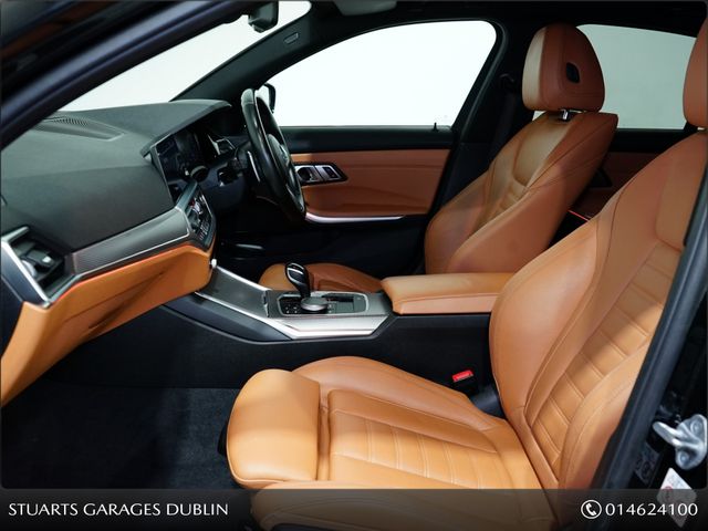 Image for 2021 BMW 3 Series 330 G20 E M Sport 4DR Auto CARBON BLACK WITH CONGAC LEATHER, 18” ALLOYS, HEATED FRONT SEATS, 