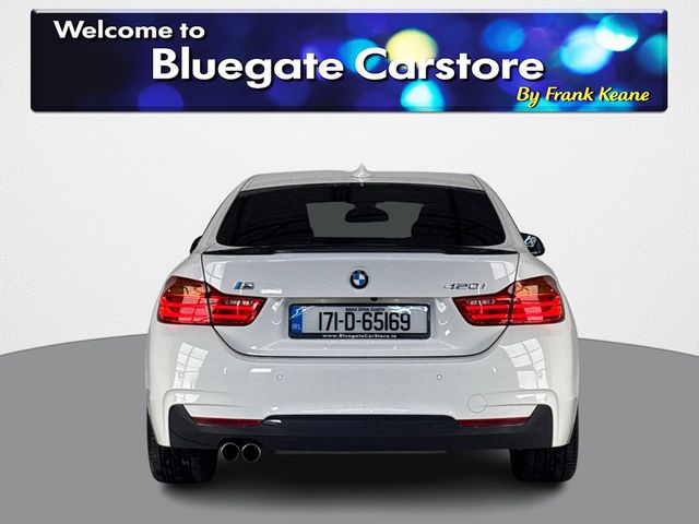Image for 2017 BMW 4 Series DBA-4D20 GRAN COUPE **BLACK AND GREY HALF SUEDE INTERIOR**INFOTAINMENT SCREEN**DRIVE MODES**REVERSE CAMERA**APPLE CARPLAY**LEATHER MSPORT STEERING WHEEL**19 INCH ALLOY WHEELS**SEMI DIGITAL DASH**