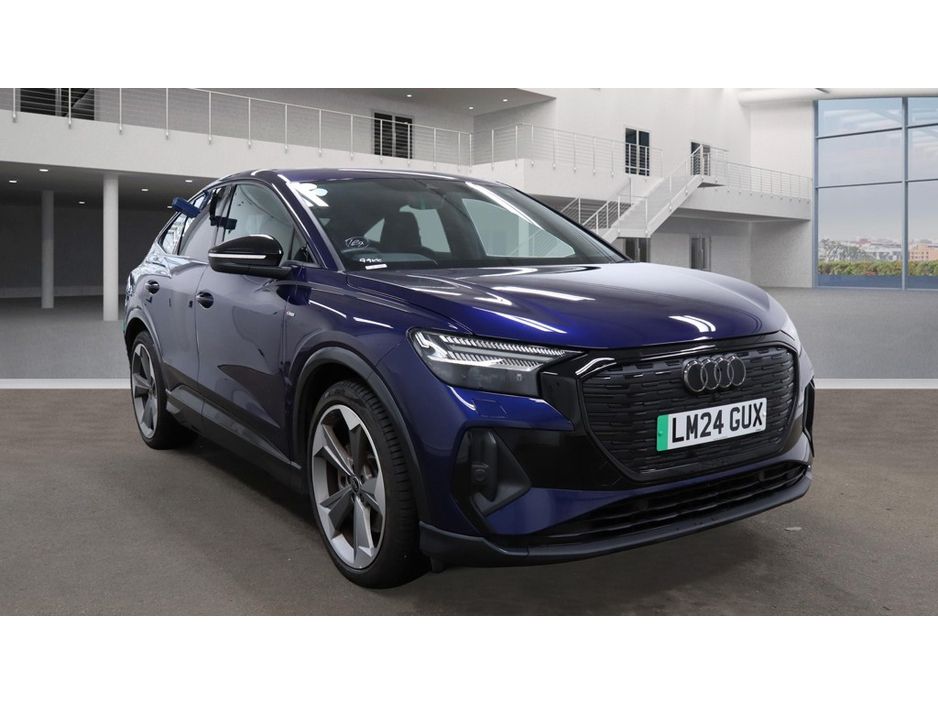 Image for 2024 Audi Q4 e-tron 45 SPORTBACK BLACK EDITION 282BHP (82KWH BATTERY) AUTOMATIC **ONE OWNER / 21" ALLOYS / ADAPTIVE CRUISE / ELECTRIC BOOTLID / FULL LEATHER / HEATED SEATS / SONOS PREMIUM SOUND / REVERSE CAMERA**