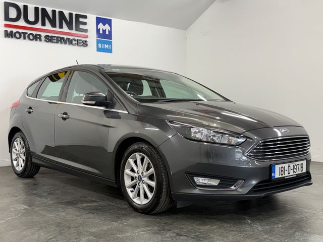 Image for 2018 Ford Focus **TITANIUM EDITION **CRUISE CONTROL **APPLE CAR PLAY **ANDROID AUTO **MULTI FUNCTION STEERING WHEEL **TOUCHSCREEN RADIO **SAT NAV **VOICE CONTROL **REVERSING SENSORS **LED HEADLIGHTS **DUAL DIGITAL