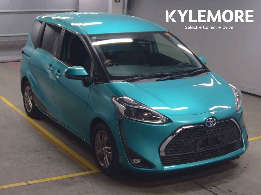 Image for 2021 Toyota Sienta 1.5 HYBRID 7 SEATER - BLACK/BROWN HALF LEATHER TRIM - FACTORY ALLOYS - CRUISE CONTROL - DUAL POWER SLIDING DOORS - PUSH BUTTON START/STOP