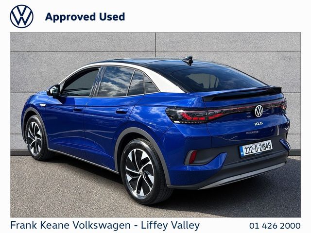 Image for 2022 Volkswagen ID.5 77KWH FAMILY 174HP *BLUE DUSK METALLIC* *PANORAMIC GLASS ROOF* *IQ HEADLIGHTS* *PRIVACY GLASS* *ART VELOUR SEATS* *PARKING CAMERA* *BATTERY CERTIFIED*