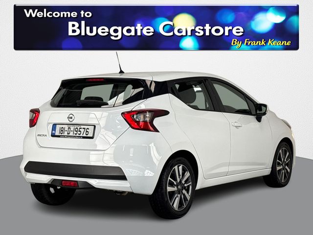 Image for 2018 Nissan Micra 1.0 SV**NEW NCT**SEMI DIGITAL DASH**MULTIFUNCTIONAL STEERING WHEEL**TOUCH SCREEN MEDIA DISPLAY**BLUETOOTH**AIR CONDITIONING**BLACK CLOTH INTERIOR**FINANCE ARRANGED**16"ALLOYS**