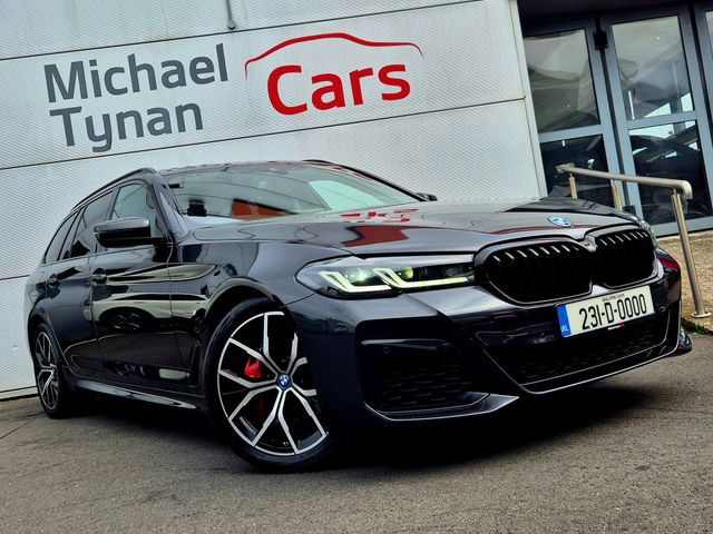 Image for 2023 BMW 5 Series 530e M Sport Pro Plug-In Hybrid Touring, 19” Diamond Cut Alloys, Privacy Glass, Black Leather, Heated Seats, CarPlay, Reverse Camera, Electric Tailgate, Parking Sensors 
