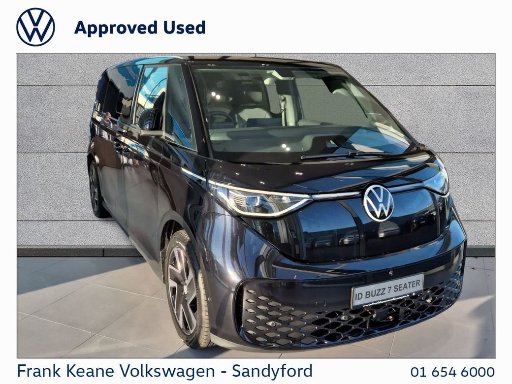 Image for 2025 Volkswagen ID. Buzz LWB 7 SEATER STYLE 86KWH 280HP // PARK ASSIST // LANE ASSIST // AREA VIEW AND REAR VIEW CAMERA // ADAPTIVE CRUISE CONTROL // HEATED FRONT SEATS // HEATED STEERING WHEEL // DIGITAL COCKPIT // 7 X USB C
