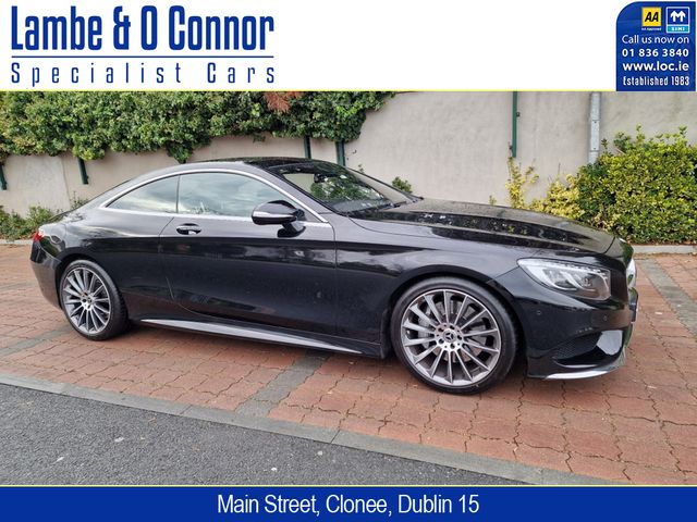 Image for 2017 Mercedes-Benz S Class S 500 COUPE AMG LINE * OBSIDIAN BLACK / BLACK LEATHER * 20" MULTI SPOKE ALLOYS * HEATED / COOLING SEATS * DYNAMIC LED HEADLAMPS * AMG STYLING PACKAGE * LOW MILES * 