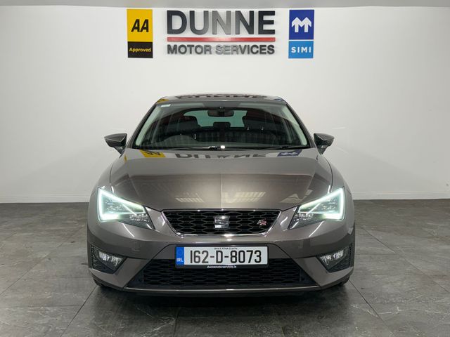 Image for 2016 SEAT Leon **FR SPORT **150HP **DSG AUTO **18'' BRUSHED CHROME WHEELS **TOUCHSCREEN RADIO **BLUETOOTH **USB **AUX **DUAL CLIMATE CONTROL **REAR PARKING SENSORS **ELECTRIC FOLDING MIRRORS **